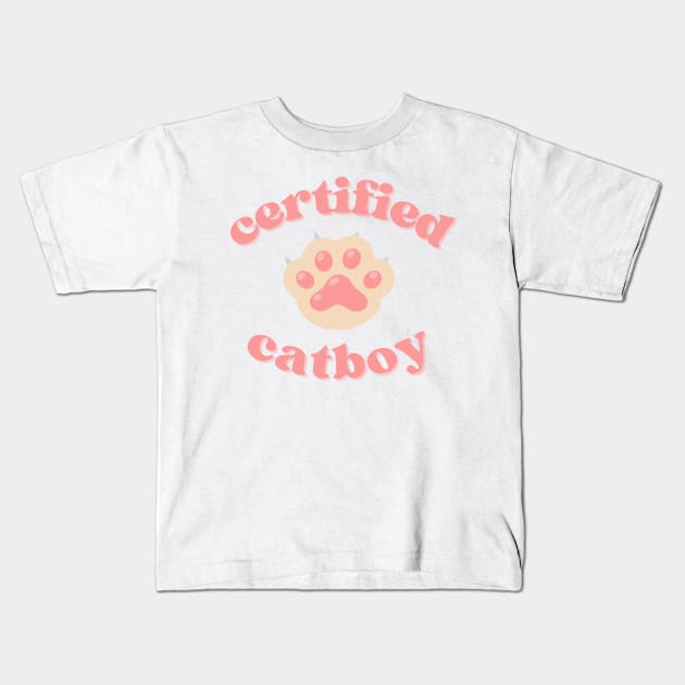 Certified Catboy Kids T-Shirt by Goofy Lab